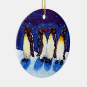 Penguin Party Rund um Ornament Winterspass (Rechts)