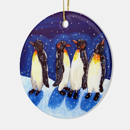 Penguin Party Rund um Ornament Winterspass (Links)