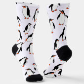 Penguin Pattern Socken (Gewinkelt)