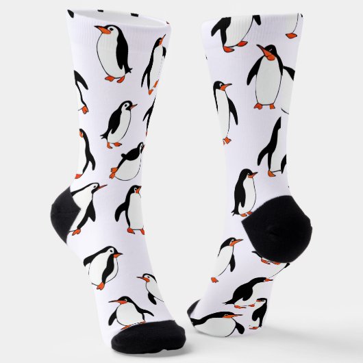 Penguin Pattern Socken (Gewinkelt)