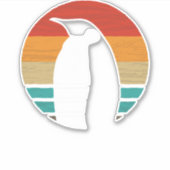 Penguin Penguin Retro Stil Vintag 55 Aufkleber (Vorderseite)