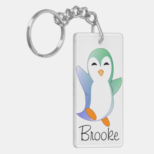 Penguin personalisiert schlüsselanhänger (Vorderseite links)