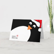 Penguin Personalisierte Weihnachtskarte