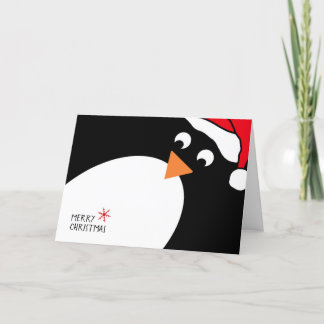 Penguin Personalisierte Weihnachtskarte Feiertagskarte