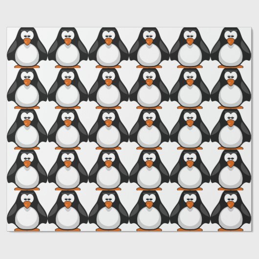 penguin - Pinguin Geschenkpapier (Flach)