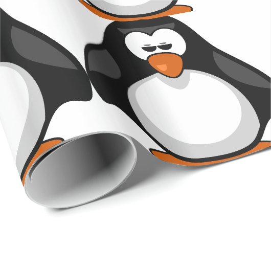 penguin - Pinguin Geschenkpapier (Rolleneckpunkt)