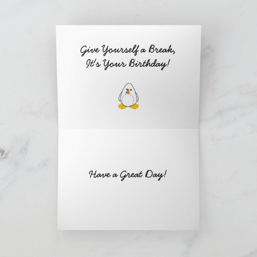 Penguin Pool (Geburtstag) Karte (Innenseite)