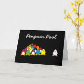 Penguin Pool (Geburtstag) Karte (Gelbe Blume)
