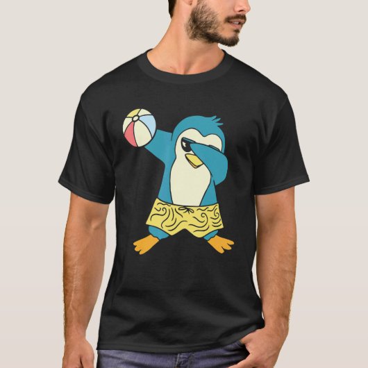 Penguin   Pool Party Inflatable Sphere Water Ball T-Shirt (Vorderseite)