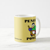 Penguin-Power Kaffeetasse (VorderseiteRechts)