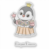 Penguin Princess Aufkleber (Vorderseite)