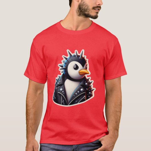 PENGUIN PUNK ROCKER 13 T-Shirt (Vorderseite)