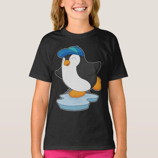 Penguin Pupil Cap School T-Shirt (Vorderseite)