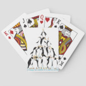 Penguin Pyramid Funny Cartoon Spielkarten (Rückseite)