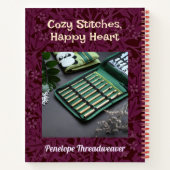 Penguin Rente Geschenke für Crocheter Mama Oma Notizblock (Rückseite)