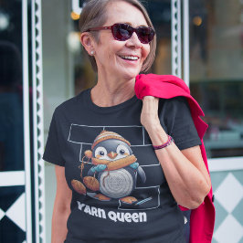Penguin Rente Geschenke für Crocheter Mama Oma T-Shirt