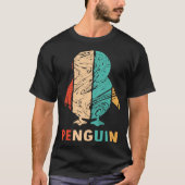 Penguin Retro Kaisersee Bird King Penguin Pengu T-Shirt (Vorderseite)