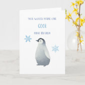 Penguin Ring Bearer Vorschlag Card Karte (Gelbe Blume)