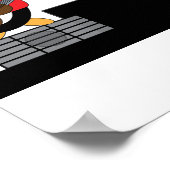 Penguin Rock and Roll Band Poster (Ecke)