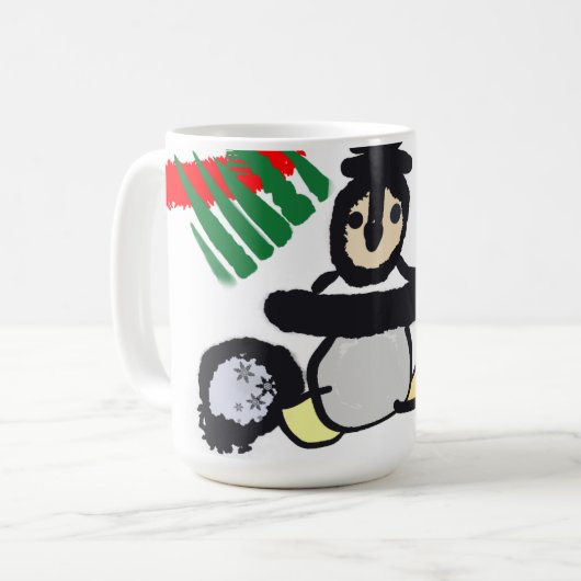 Penguin rock Christmas  Kaffeetasse (Vorderseite Links)