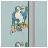 Penguin Rock Climbing Stoff (Nahaufnahme)