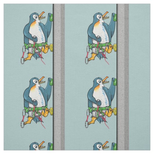 Penguin Rock Climbing Stoff (Muster)
