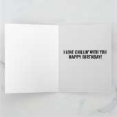 PENGUIN ROMANTIC BIRTHDAY GROSSE GREETKARTE KARTE (Innenseite)