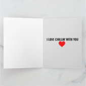 PENGUIN ROMANTISCHE LIEBE ÜBERSIEGT GROSSE KARTE (Innenseite)