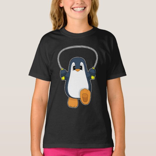 Penguin Rope Skipping Jump rope T-Shirt (Vorderseite)