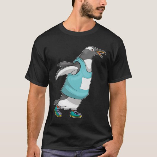 Penguin Runner Running Sports girl T-Shirt (Vorderseite)