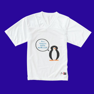 Penguin sagt Tarife Sind zum Kotzen Männer Football Trikot