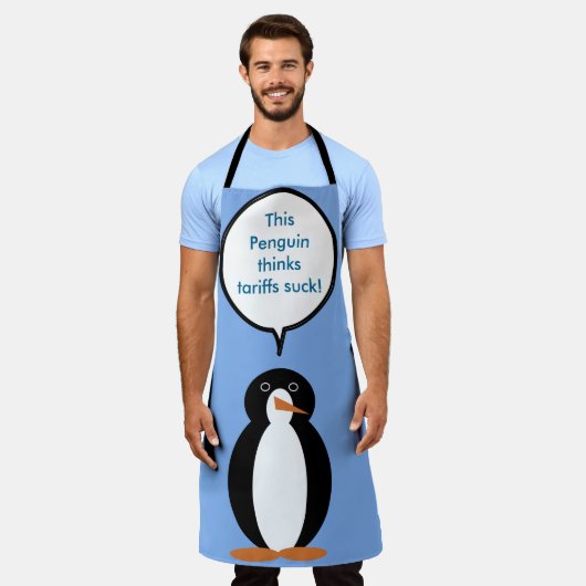 Penguin sagt Tarife Sind zum Kotzen Schürze (Getragen)