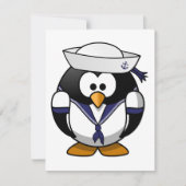 Penguin Sailor Einladungen (Vorderseite)