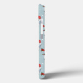 Penguin Santa Happy Frohe Weihnachtsbaumstruktur M Case-Mate iPhone Hülle (Rückseite / Links)