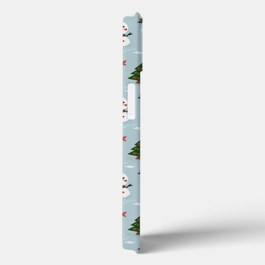 Penguin Santa Happy Frohe Weihnachtsbaumstruktur M Case-Mate iPhone Hülle (Rückseite / Rechts)