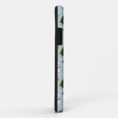 Penguin Santa Happy Frohe Weihnachtsbaumstruktur M Case-Mate iPhone Hülle (Hinten/Rechts)