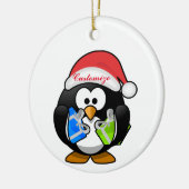Penguin Santa Thunder_Cove Keramik Ornament (Links)