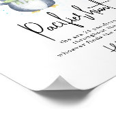 Penguin - Schnuller Jagd Kinderdusche Poster (Ecke)