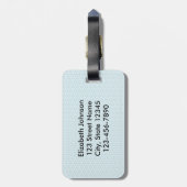 Penguin-Schnurrbart-Trend personalisiert Gepäckanhänger (Rückseite vertikal)