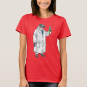 Penguin Scientist Test tube Laboratory T-Shirt (Vorderseite)