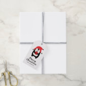 Penguin Script Frohe Weihnachtsgeschenke Tag Geschenkanhänger (Mit Garn)