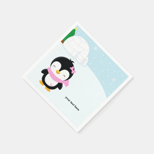 Penguin Serviette (Ecke)