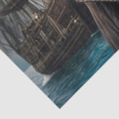 Penguin Ship Captain Decoupage | Nautic Whimsy Seidenpapier (Ausschnitt)