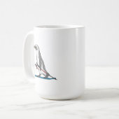 Penguin Skier Ski Kaffeetasse (Vorderseite Links)