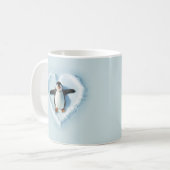 Penguin Snow Heart Kaffeetasse (Vorderseite Links)