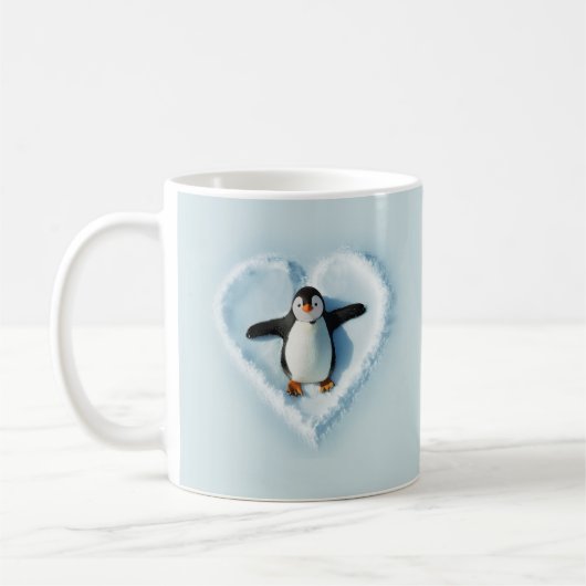 Penguin Snow Heart Kaffeetasse (Links)