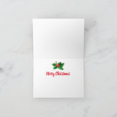 Penguin & Snowman große Weihnachtskarte Feiertagskarte (Innenseite)