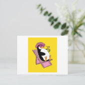 Penguin Sommersonnenurlaub Postkarte (Stehend Vorderseite)