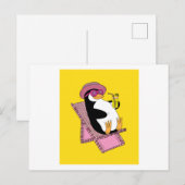 Penguin Sommersonnenurlaub Postkarte (Vorne/Hinten)