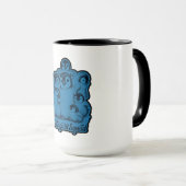 Penguin Squad – Cute Penguins Blue Vintage Mug Tasse (VorderseiteRechts)